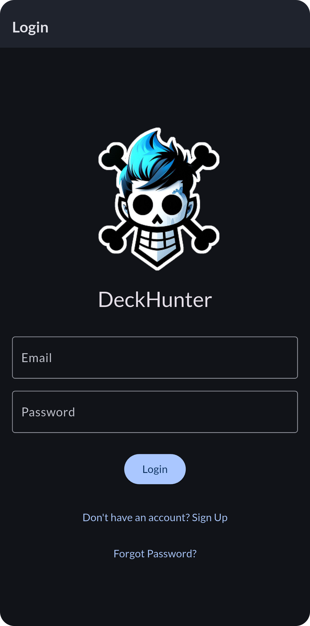 Deckhunter App on a phone