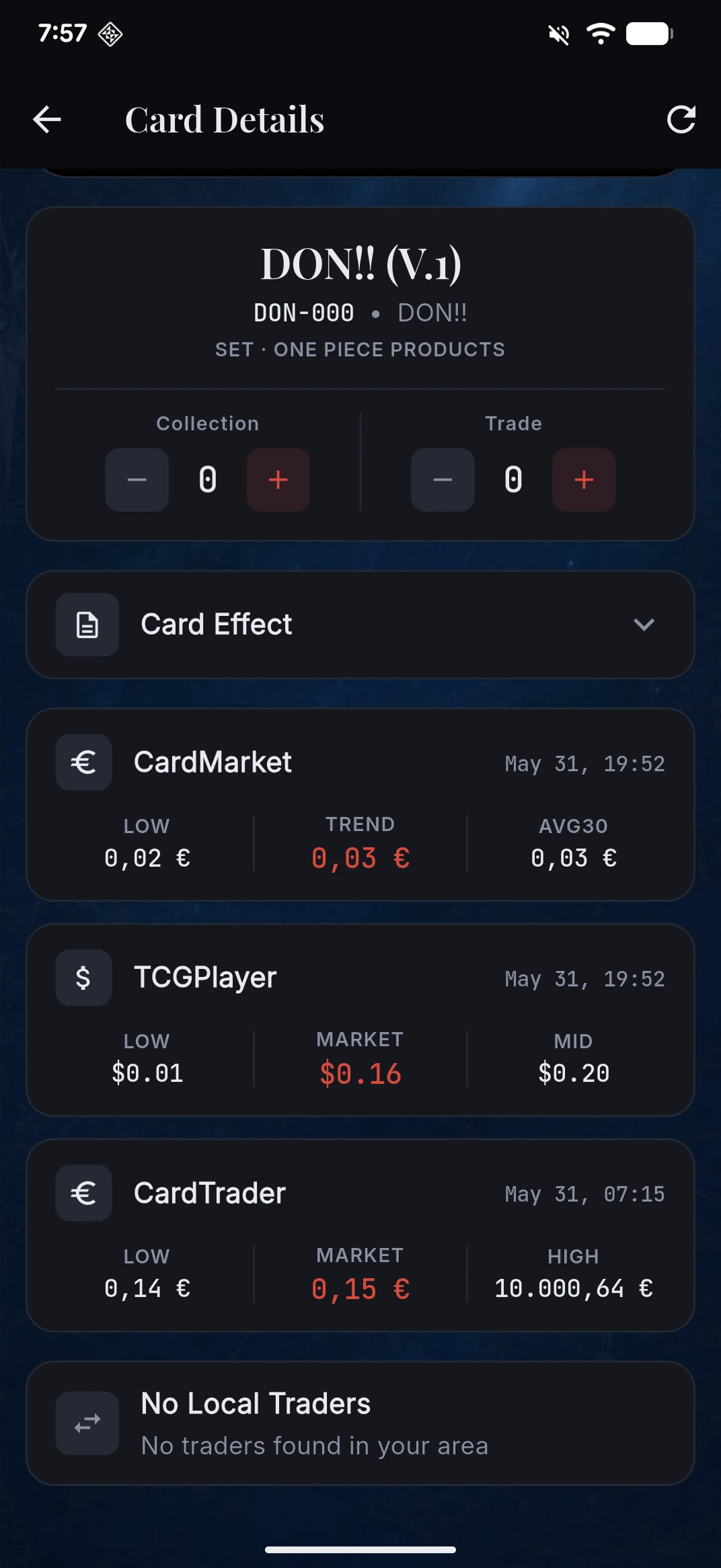 Market values — One Piece